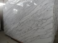 Wysokiej gęstości marmurowe panele ścienne do natrysków / pokoju, białe marmurowe płyty podłogowe