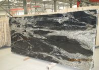 Fantasy Biały czarny kamień naturalny Płyty polerowane / niestandardowe powierzchni