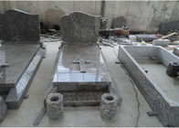 Nagrobki Classic Granite Memorial Carved / Custom Surface SGS Approved
