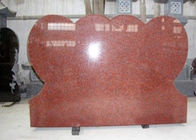 Red Polished Sketch Granite Memorial Headstones 37.6Mpa Siła zginania