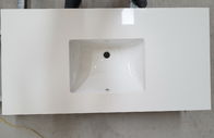 Polerowane blaty łazienkowe z białego kwarcu, inżynierskie blaty łazienkowe
