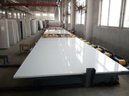 Pure White Solid Stone Countertops For Kitchen Cabinet Quartz Material
