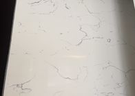QS107 Polerowana biała płyta Sztuczny kamień kwarcowy Calacatta do blatu toaletki