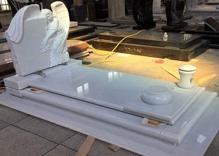 White Pearl Monument Grave Markers, Marble Sketch Proste nagrobki na groby